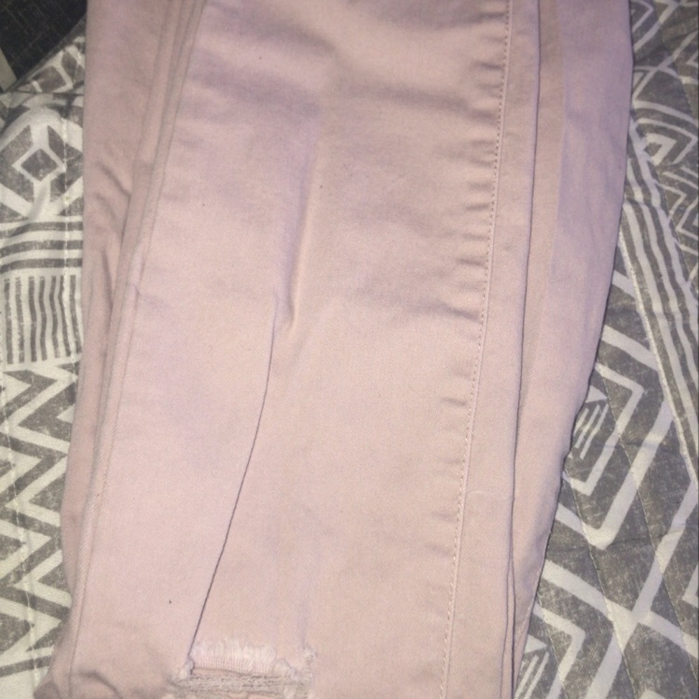 Pink Jeans (Ripped)